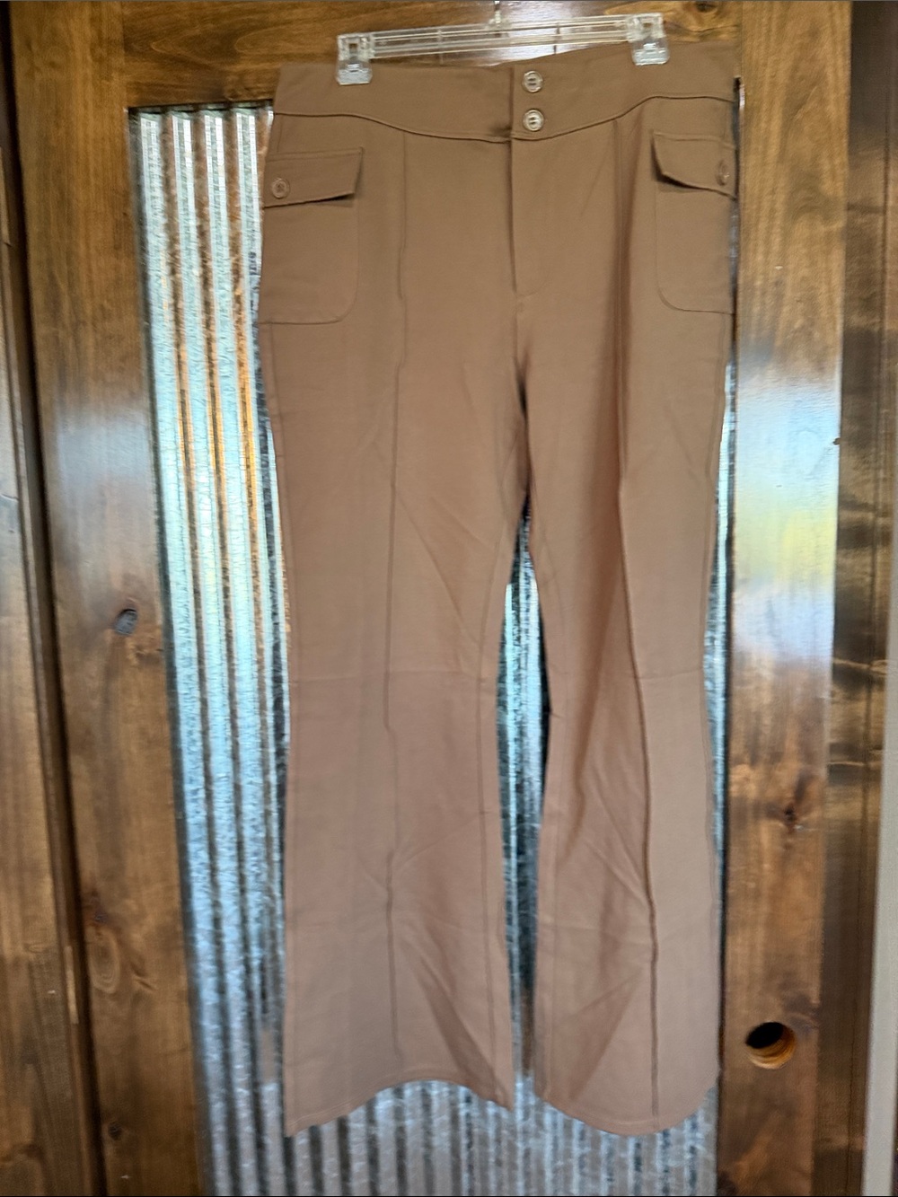 NWT Halara Brown women’s Straight-Leg Work Pants Sz xl reg